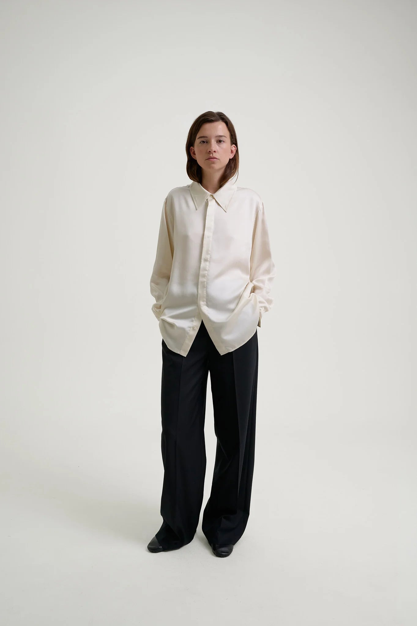 Herman | High Collar Shirt Cream