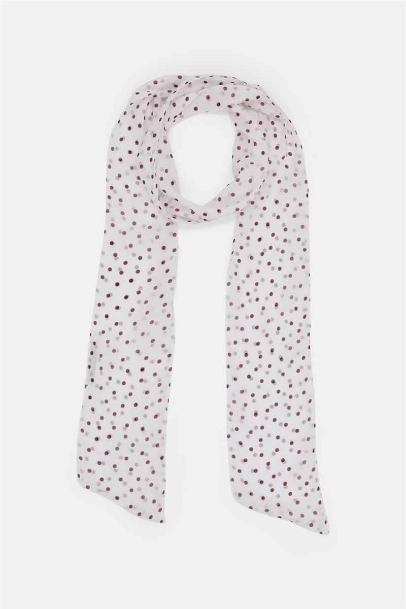 Dorothee Schumacher | Dancing Dot Scarf Small Bordeaux Dot