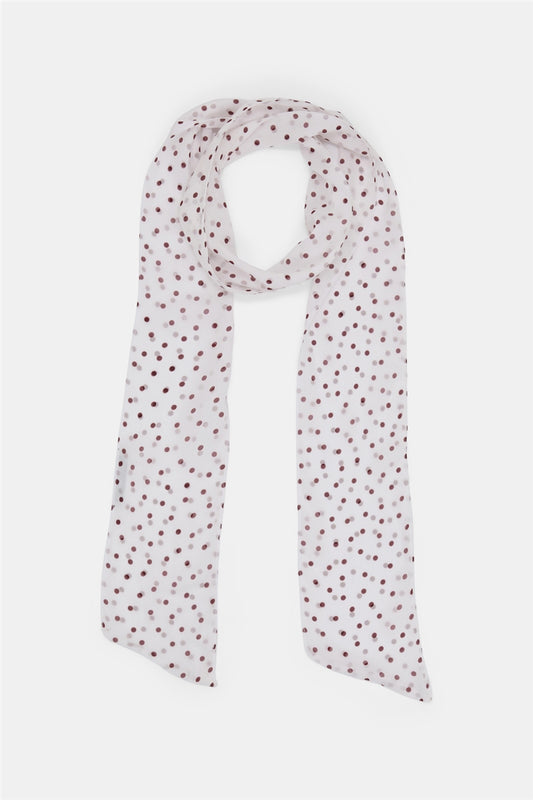 Dorothee Schumacher | Dancing Dot Scarf Small Bordeaux Dot