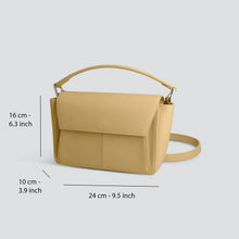 Afbeelding in Gallery-weergave laden, Kaai Ikon Schoudertas - retro geel