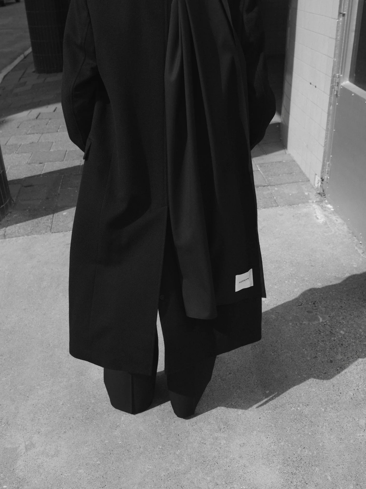 Herman | Double Breasted Coat Black
