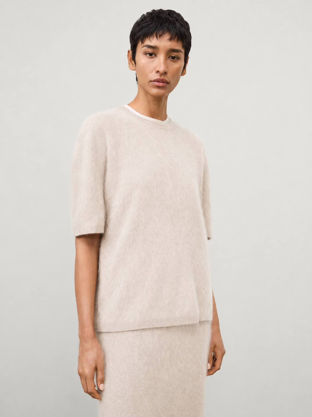 Lisa Yang | Maren Sweater Sand Brushed