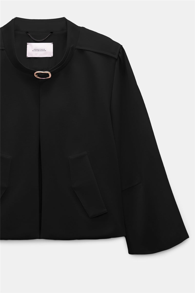 Dorothee Schumacher | Emotional Essence Jacket Pure Black detail