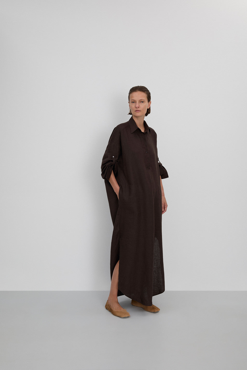 FFC | Linnen Dress Brown