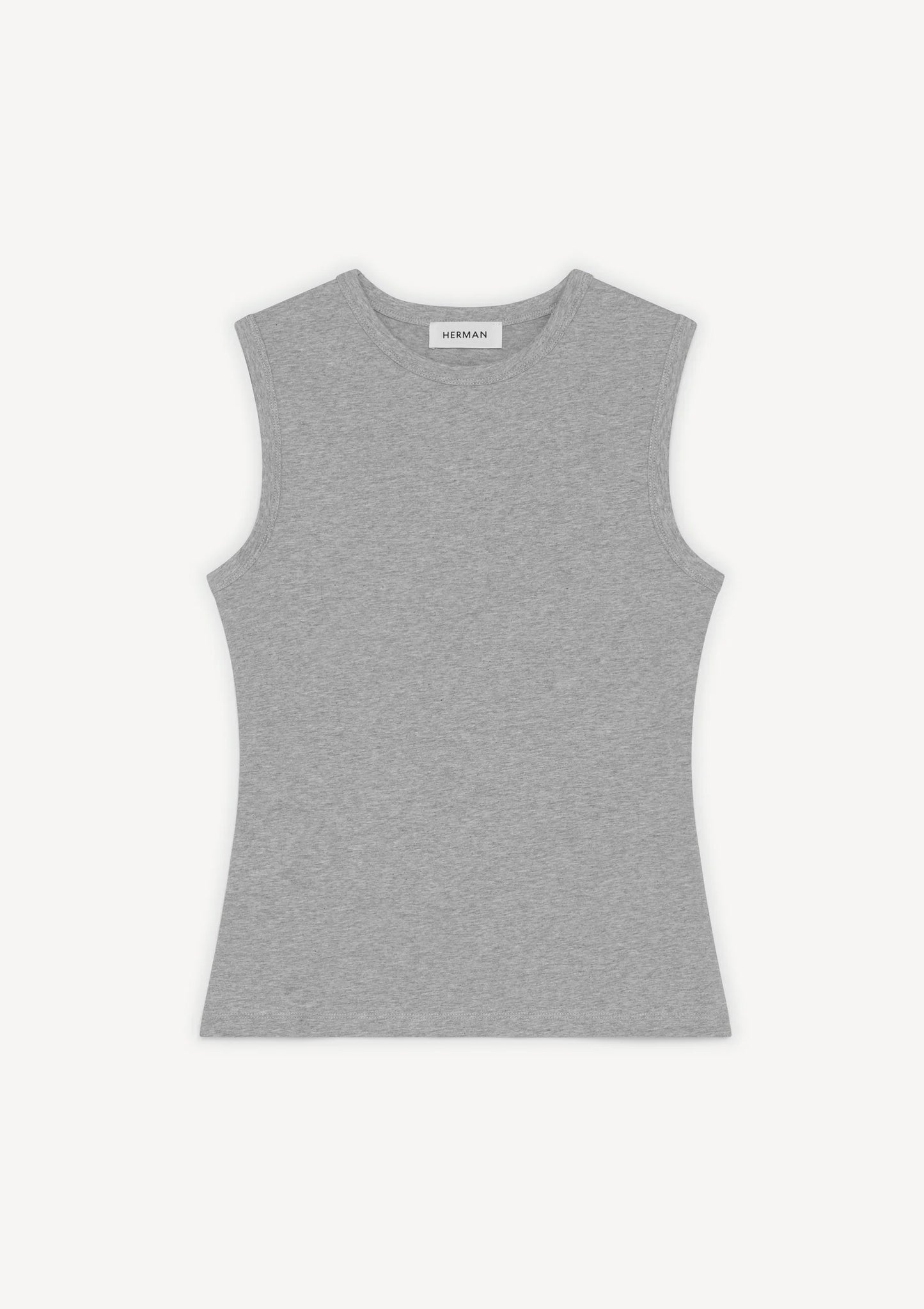 Herman | Fitted Crewneck Tank Grey