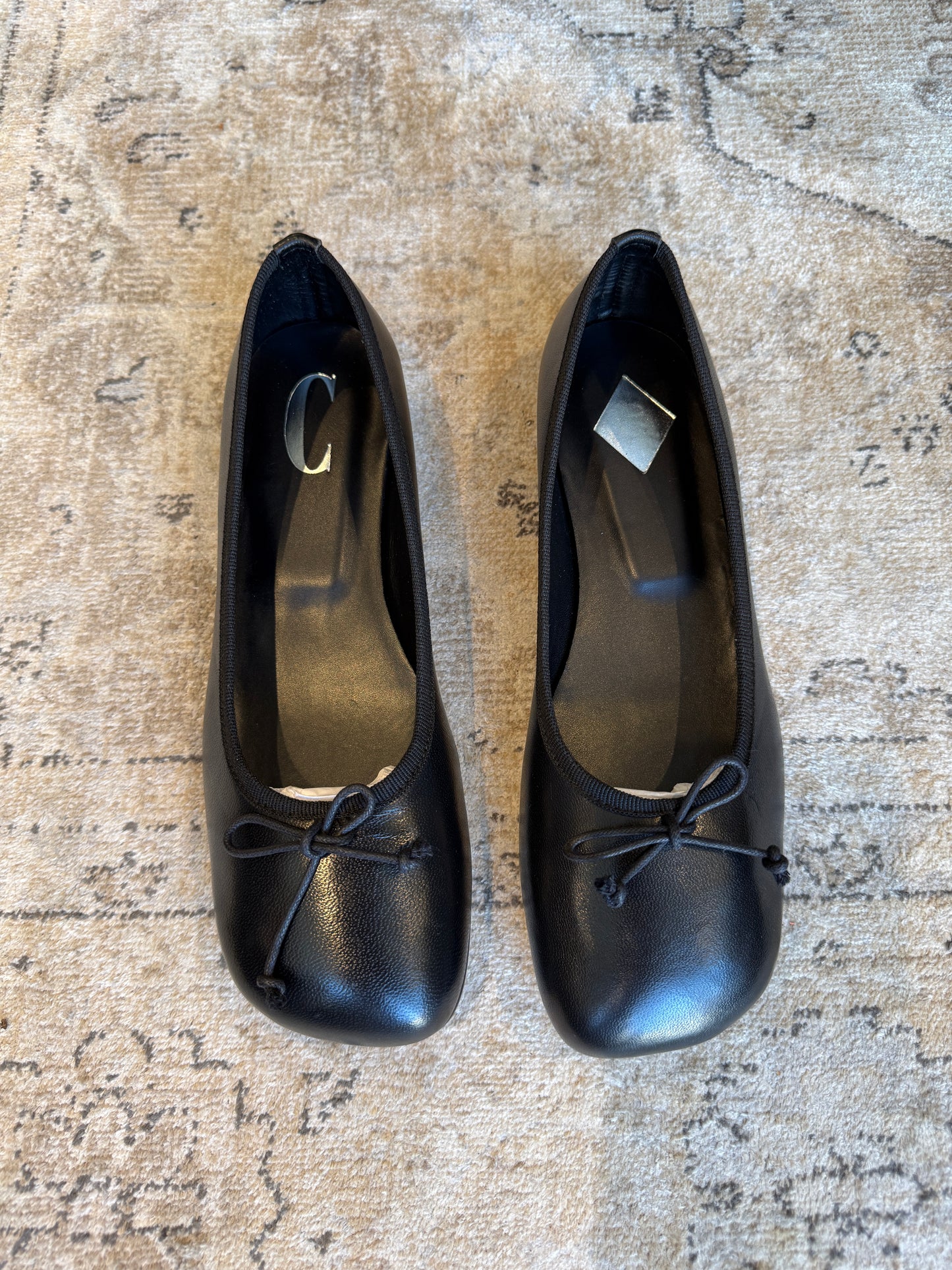 Cara Rosa | Olly Ballerina Nappa Leather Black