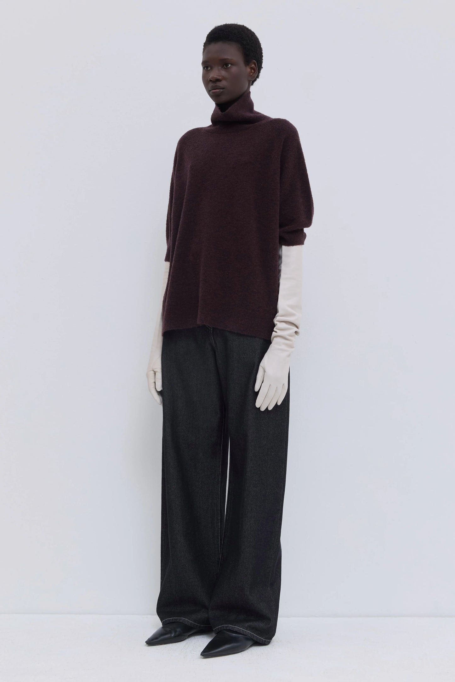 Christian Wijnants | Kahulu Shortsleeve Turtleneck Deep Plum