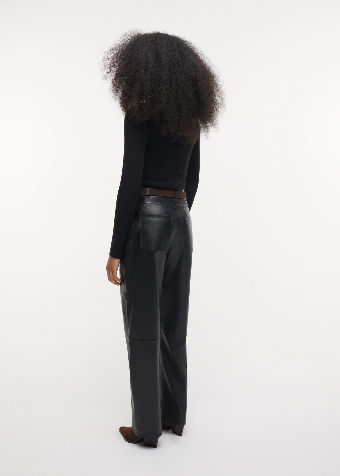 Studio AR | Sheep Soft Waxed Pants Black