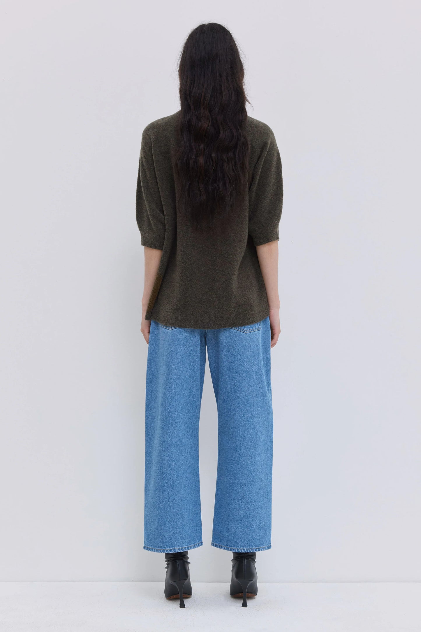 Christian Wijnants | Pavia Cropped Wide Leg Raw Denim