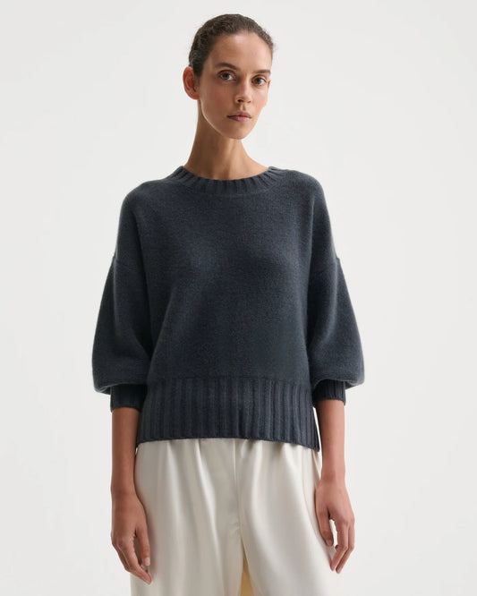 Nonchi | The Alva Cashmere Sweater Dusk Grey