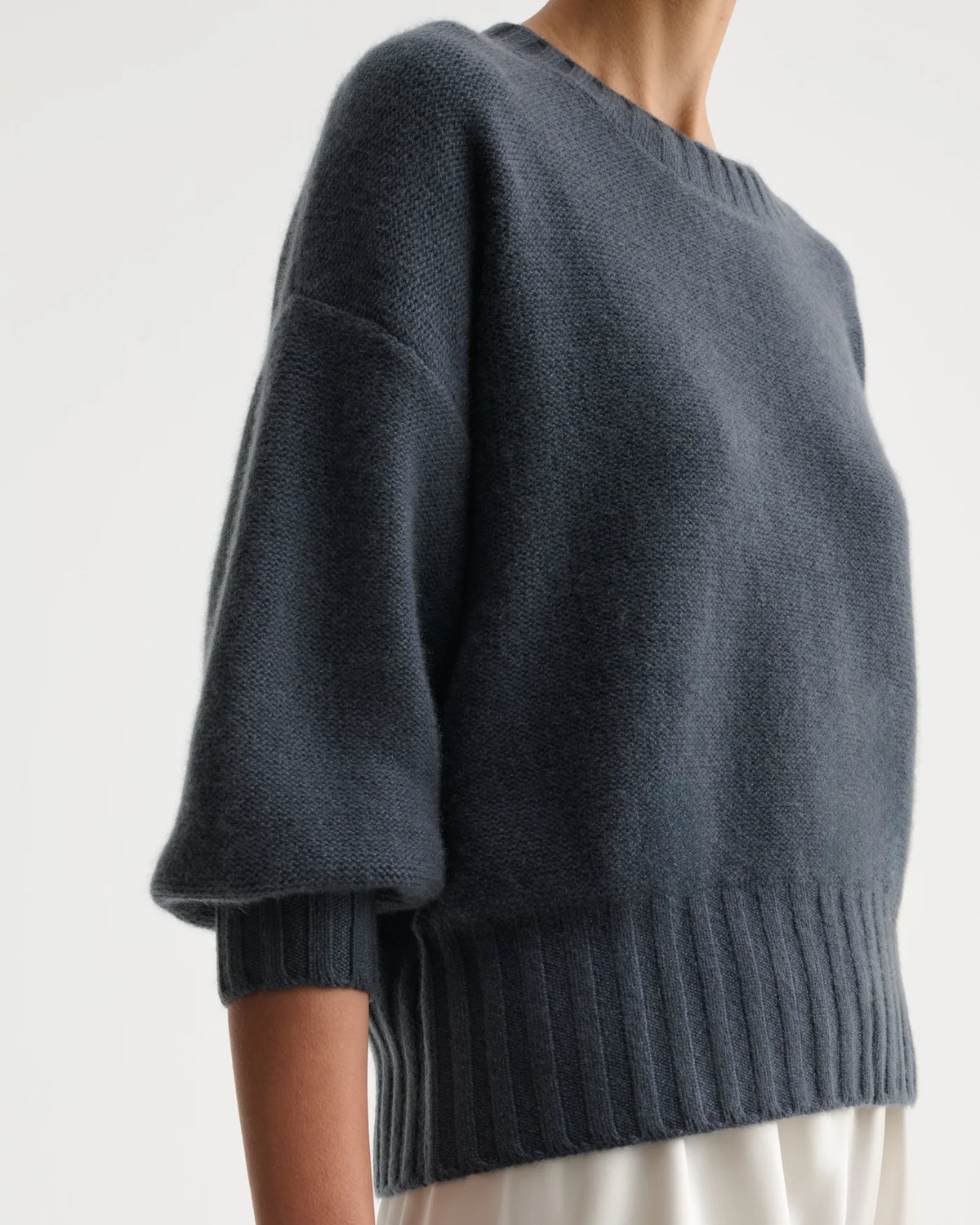 Nonchi | The Alva Cashmere Sweater Dusk Grey