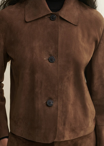 Arma | Emy Jacket Goat Suede Saddle