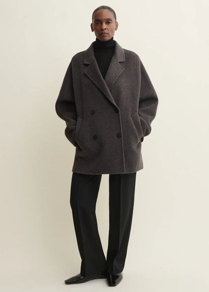 Arma | Aurea Coat Hairy Wool Grey Taupe