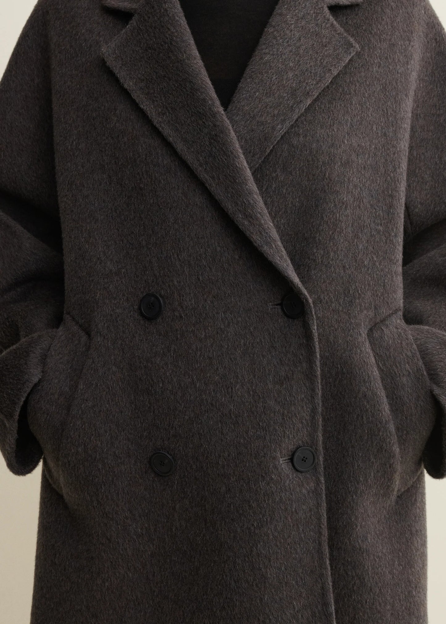Arma | Aurea Coat Hairy Wool Grey Taupe
