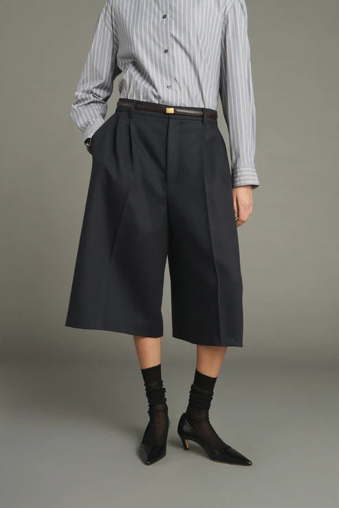 Soeur | Jude Skirt-culotte with darts in virgin wool