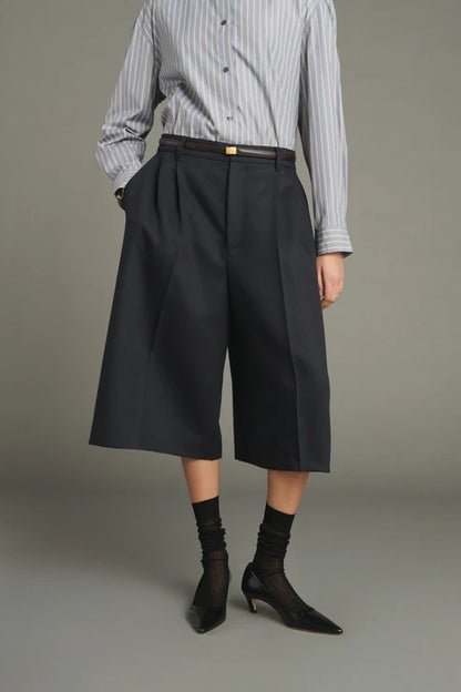 Soeur | Jude Skirt-culotte with darts in virgin wool
