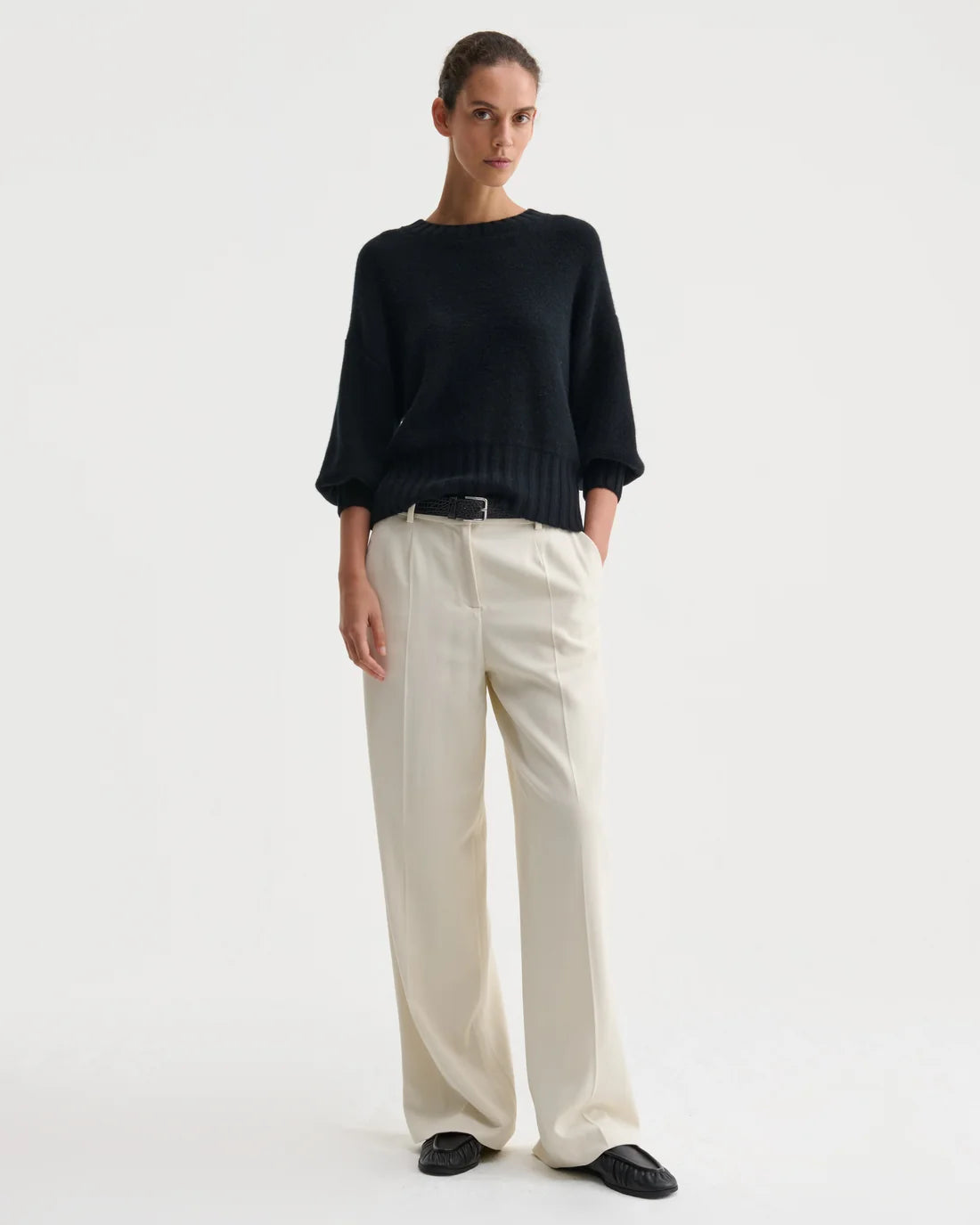 Nonchi | The Alva Cashmere Sweater Black