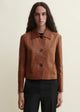 Arma | Emy Lamb Nappa Print Jacket Camel