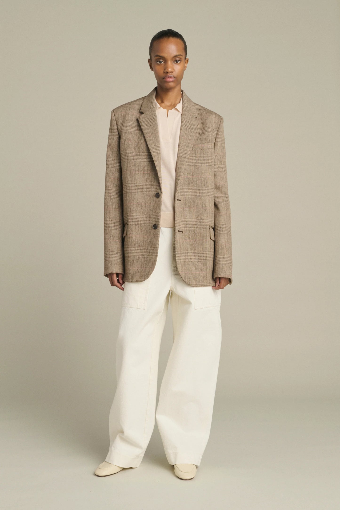 Soeur | Hermosa Check Blazer Marron/Beige