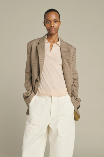 Soeur | Hermosa Check Blazer Marron/Beige