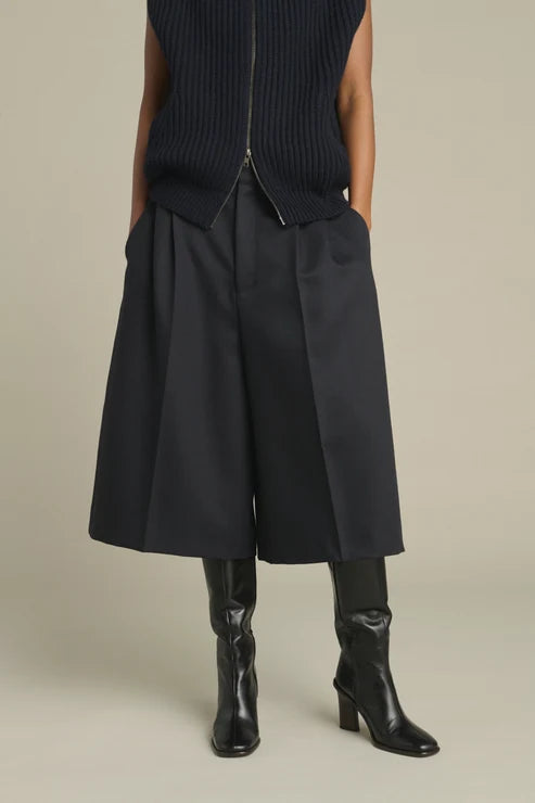 Soeur | Jude Skirt-culotte with darts in virgin wool