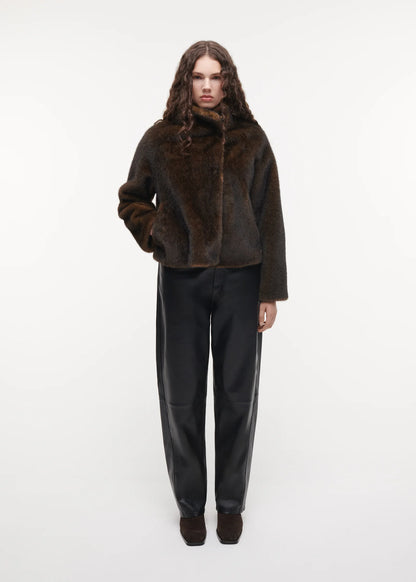 Studio AR | Mallow Faux Mink Olive