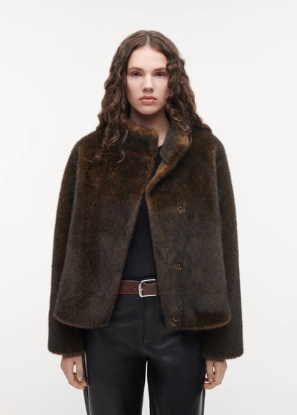 Studio AR | Mallow Faux Mink Olive