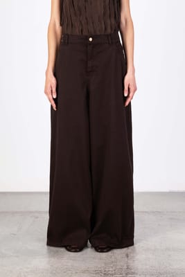 Alysi | Cotton Pants Brown