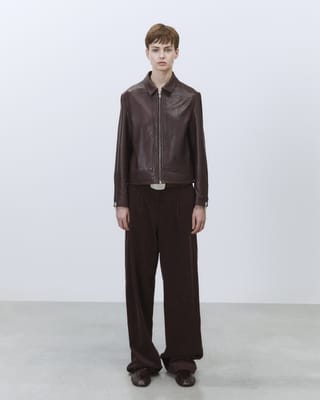 Alysi | Jacket Leather Wine Red
