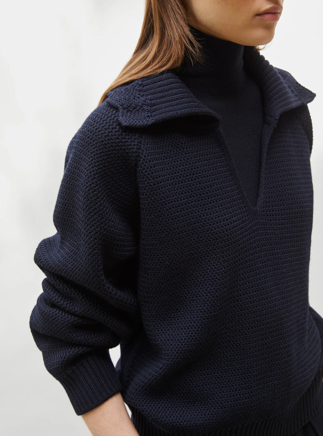Molli | Santo Sweater V-Neck Navy
