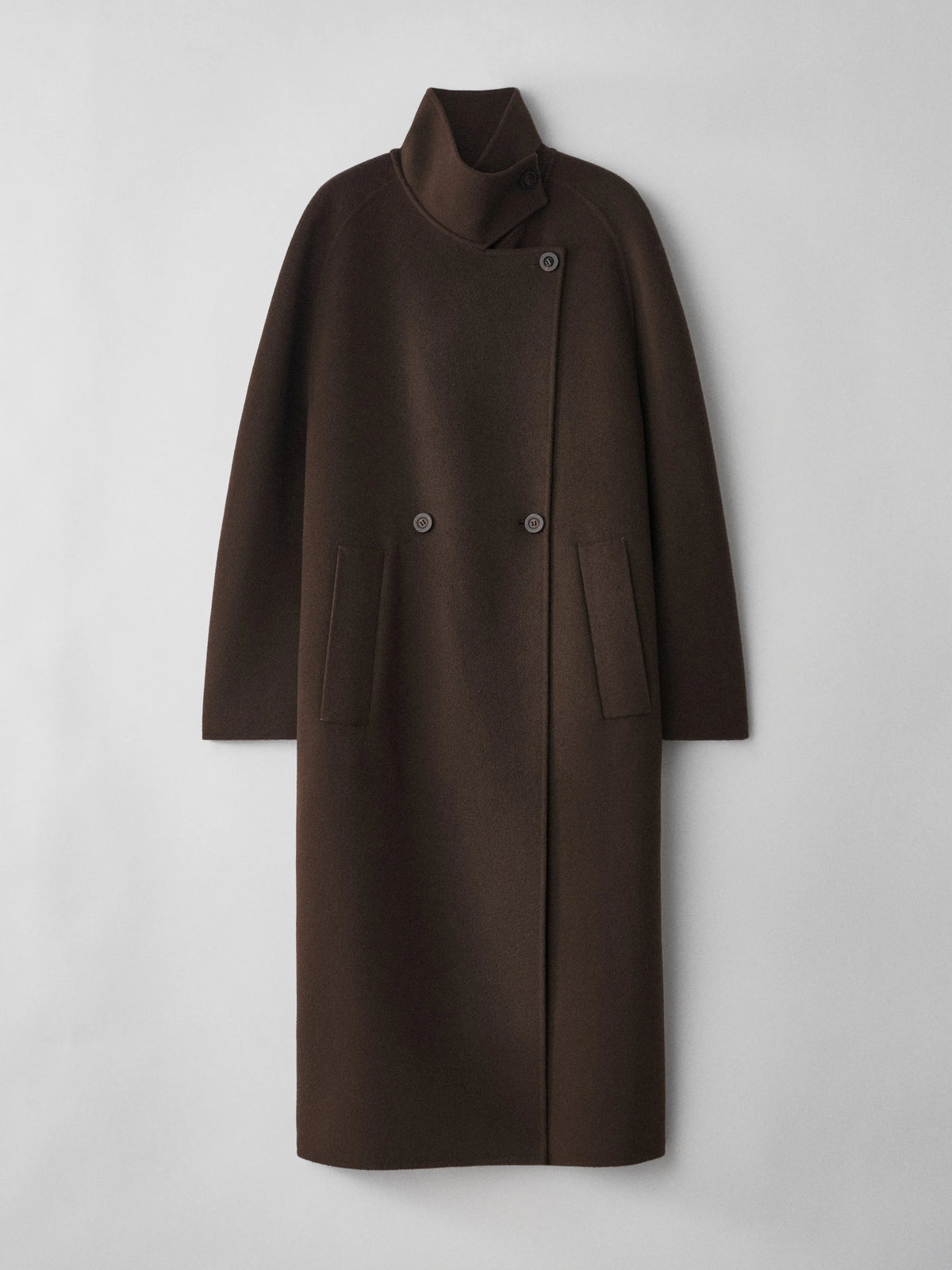 Lisa Yang | Doublé Button Coat Dark Oak