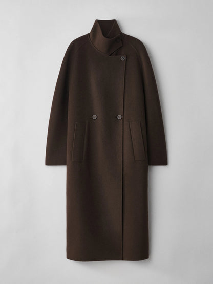 Lisa Yang | Doublé Button Coat Dark Oak