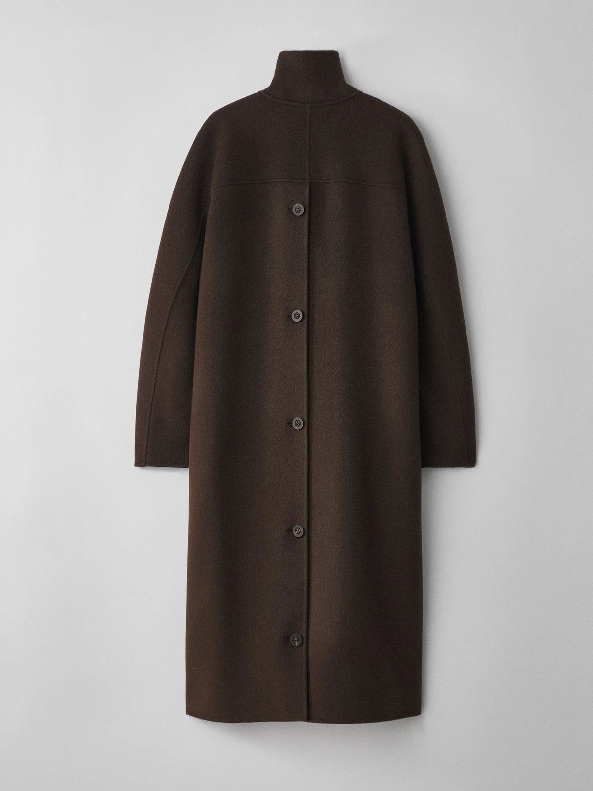 Lisa Yang | Doublé Button Coat Dark Oak