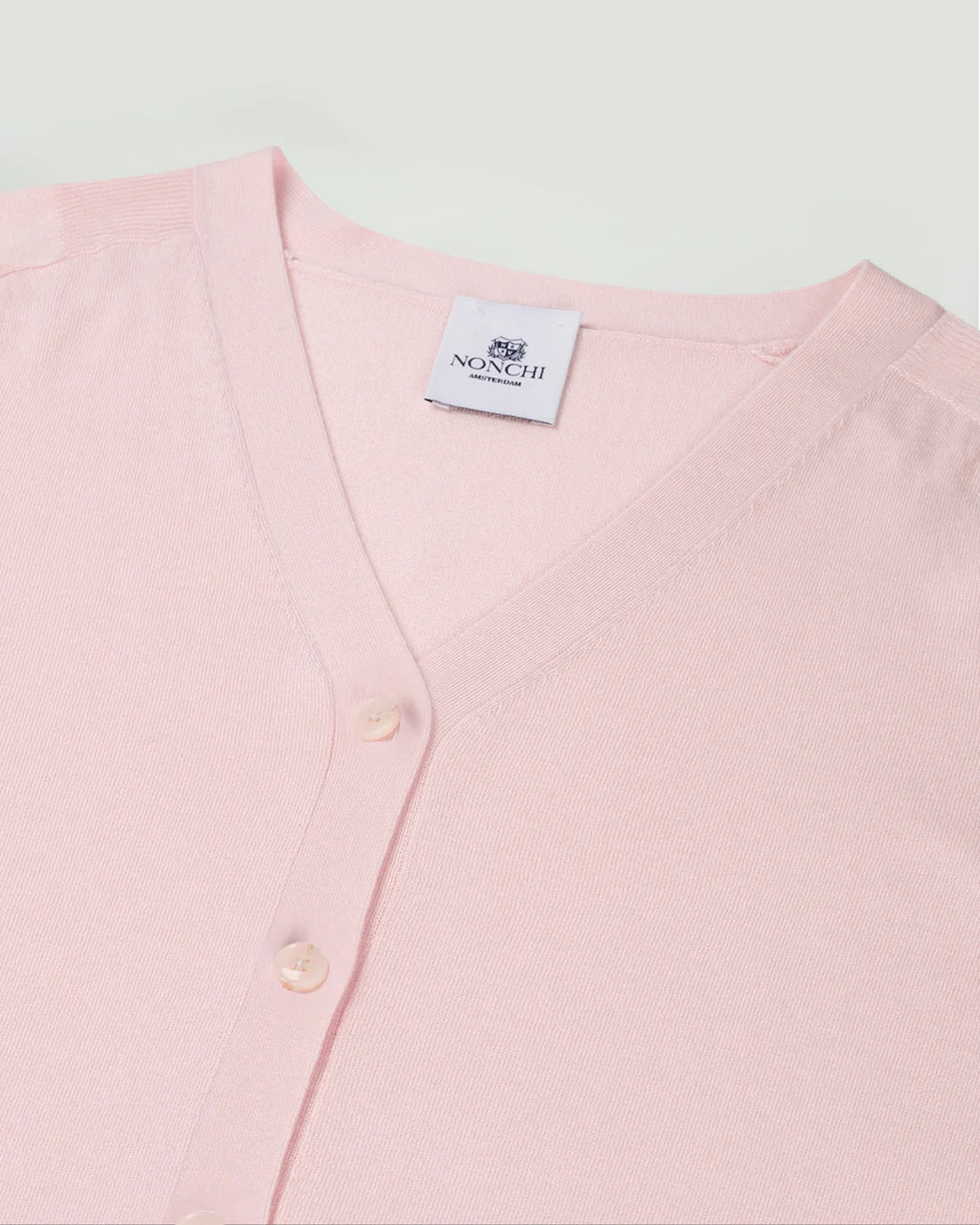 Nonchi | The Amélie Silk Cardigan Bare Rose