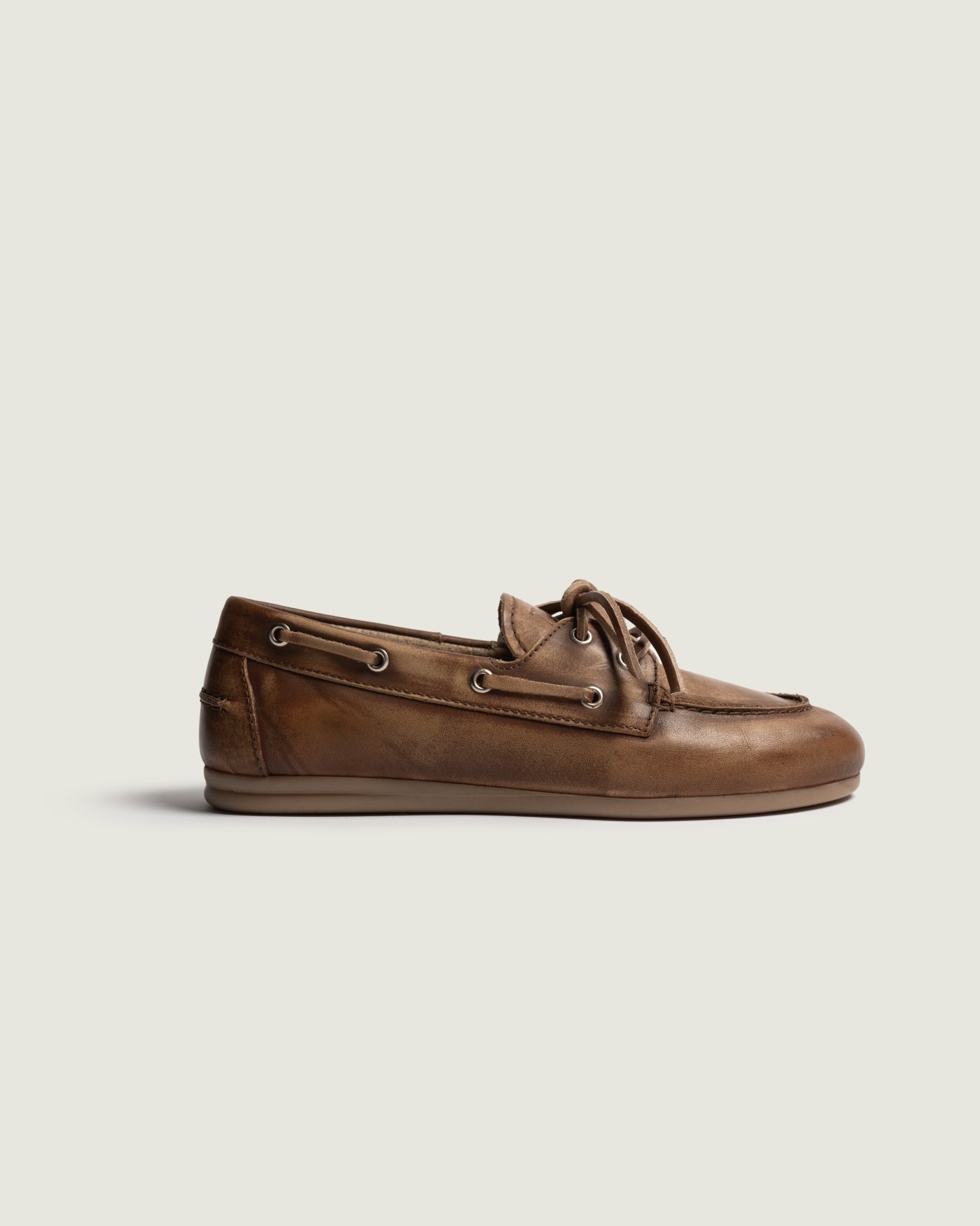 Posa | Boat Loafer Brushed Brown