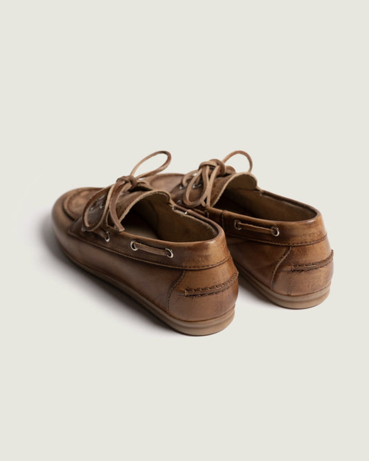 Posa | Boat Loafer Brushed Brown