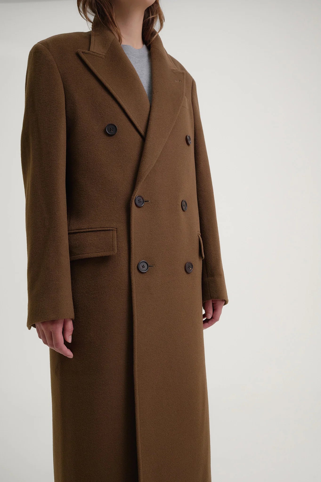 Herman | Double Breasted Coat Tabacco