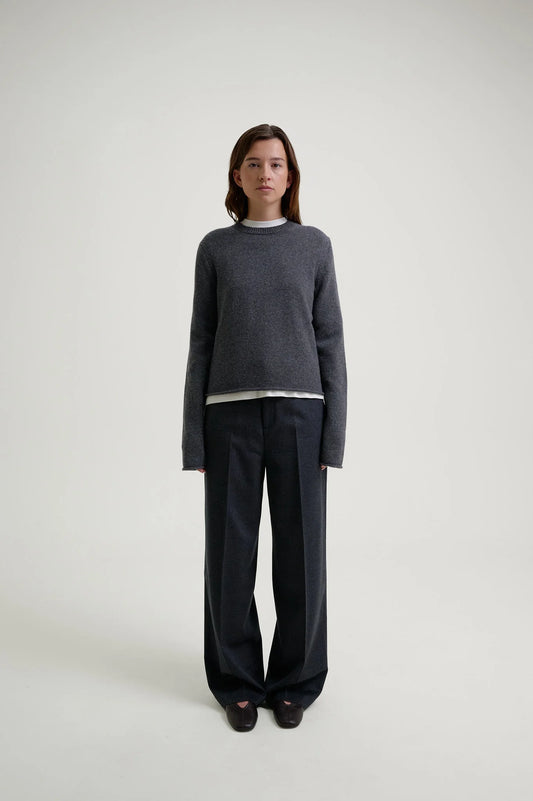 Herman | Wide Leg Trousers Charcoal