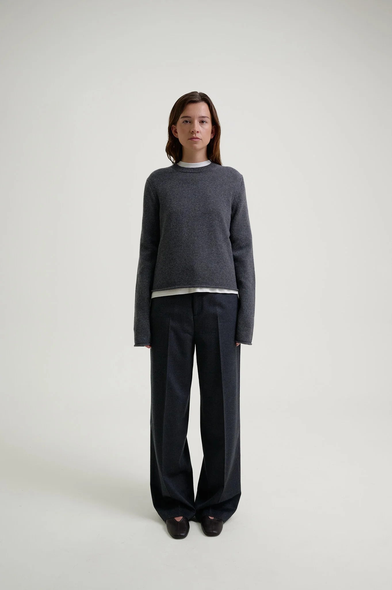 Herman | Wide Leg Trousers Charcoal