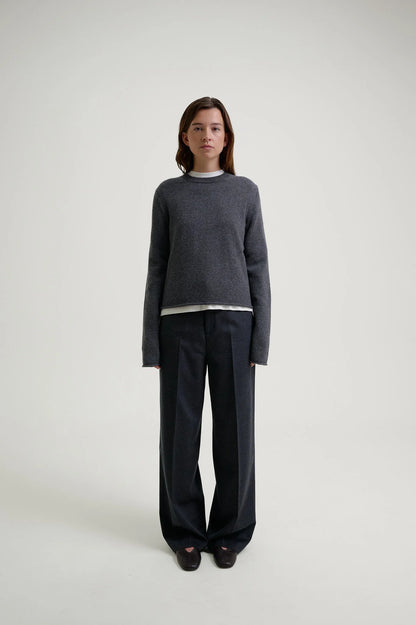 Herman | Wide Leg Trousers Charcoal