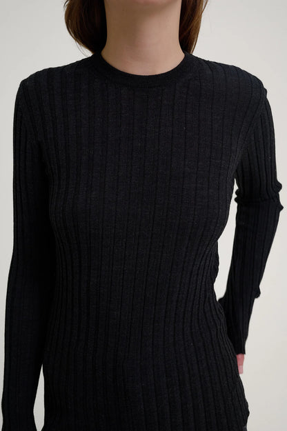 Herman | Long Sleeve Knit Charcoal
