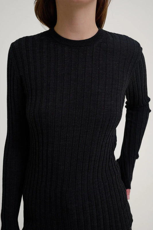 Herman | Long Sleeve Knit Charcoal