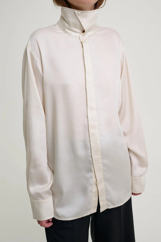 Herman | High Collar Shirt Cream