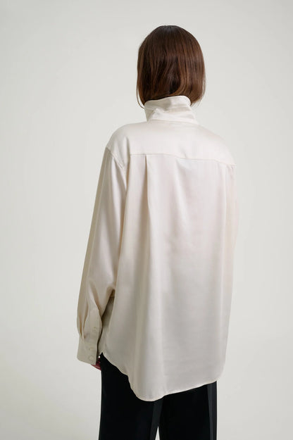 Herman | High Collar Shirt Cream