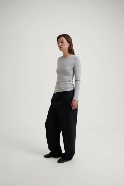 Herman | Fitted Long Sleeve Heather Grey