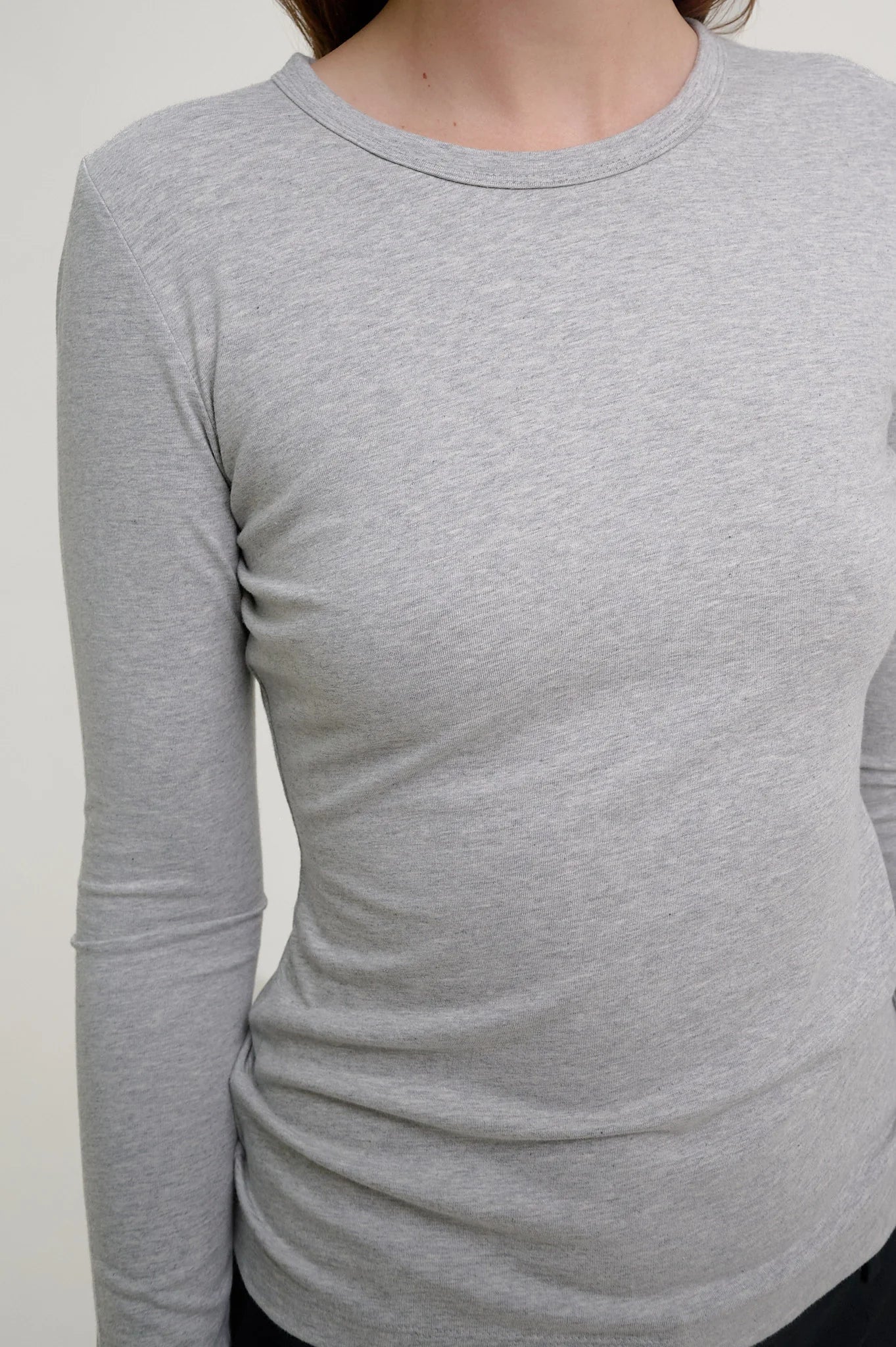 Herman | Fitted Long Sleeve Heather Grey