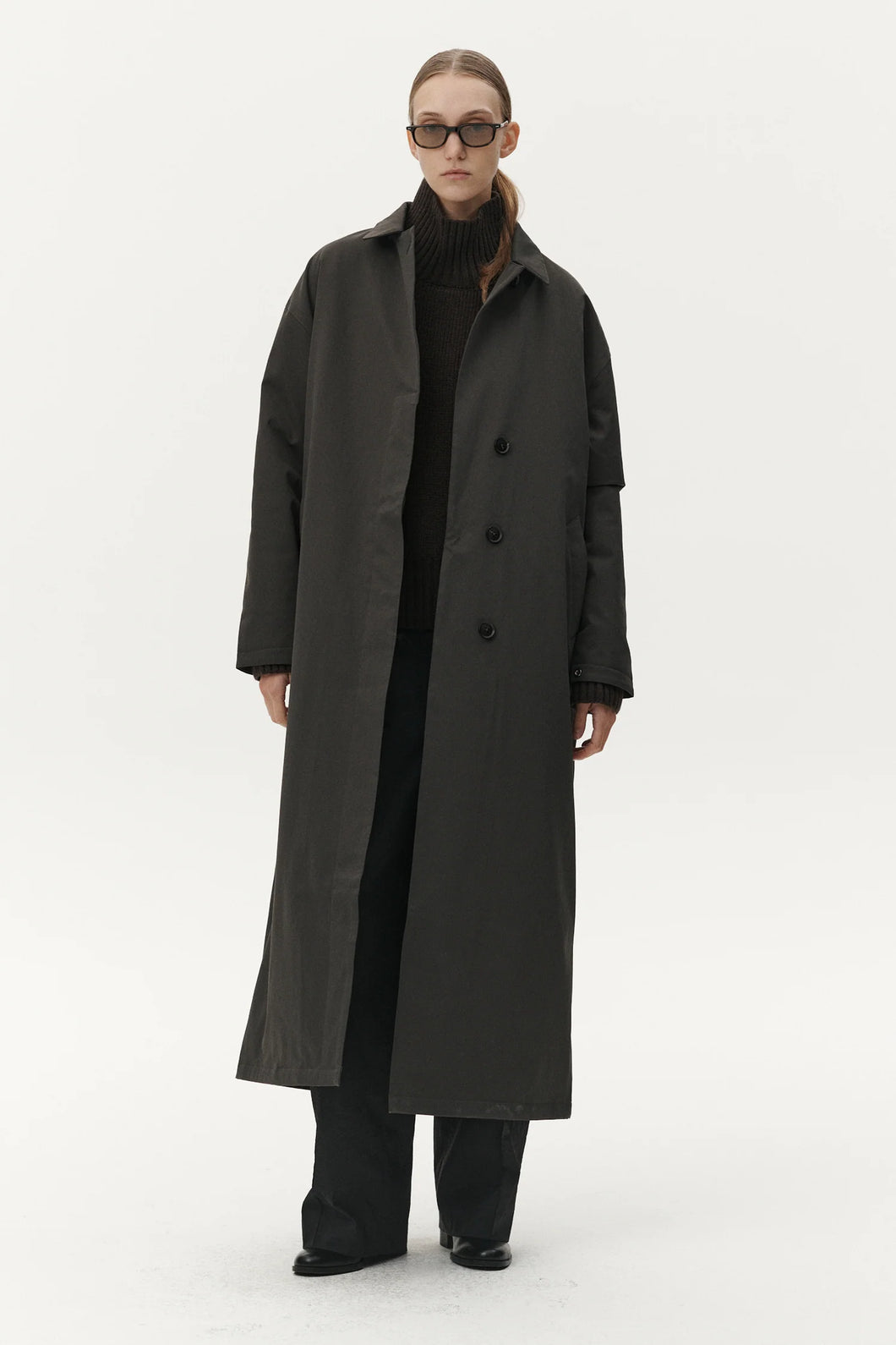 Welter Shelter | Long Coat Faded Coffee