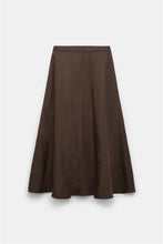 Afbeelding in Gallery-weergave laden, Dorothee Schumacher | Nylon Skirt Dark Brown
