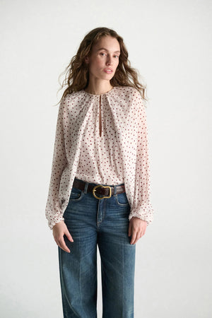 Dorothee Schumacher | Dancing Dots Blouse Small Bordeaux Dots