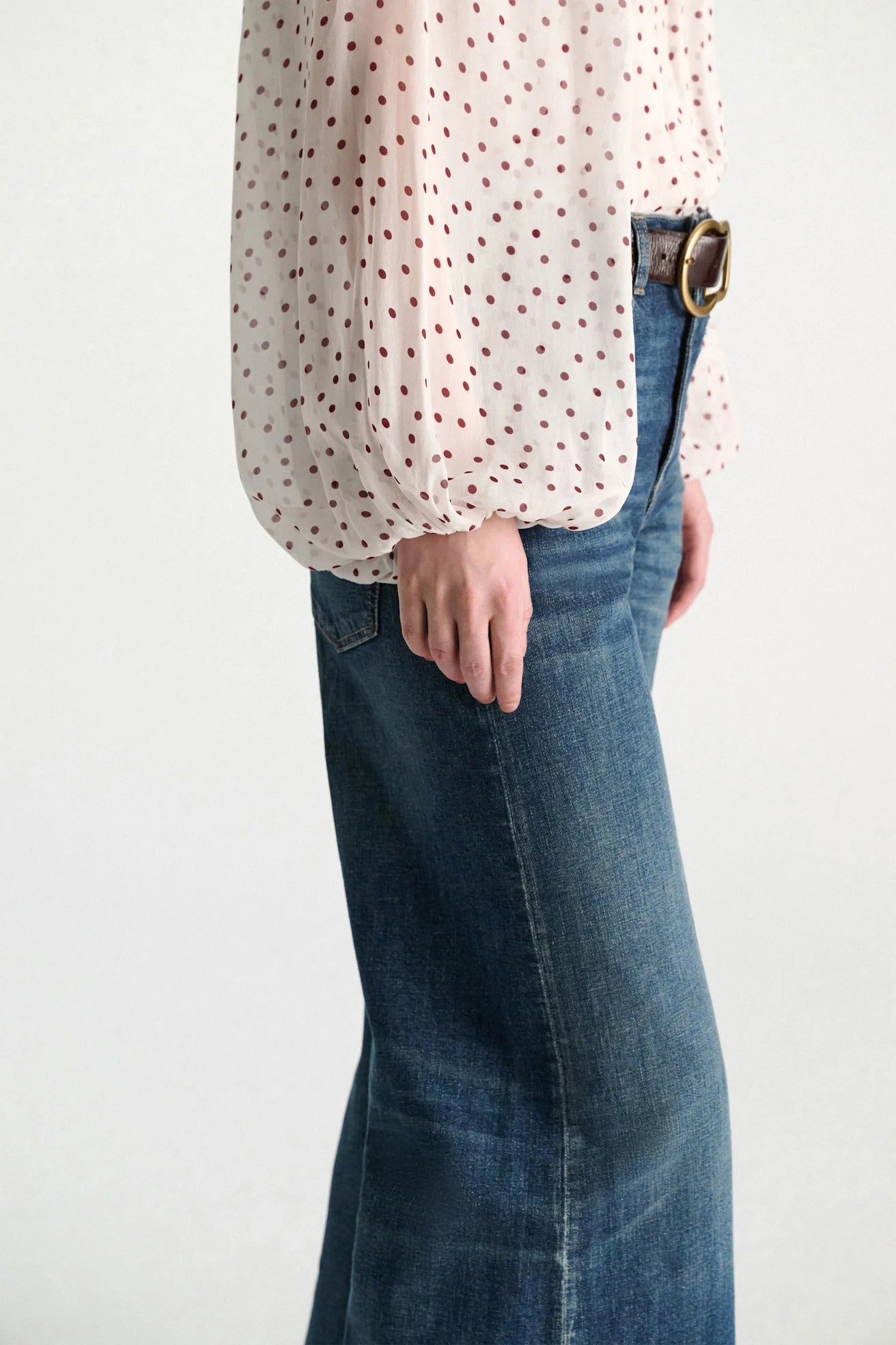 Dorothee Schumacher | Dancing Dots Blouse Small Bordeaux Dots
